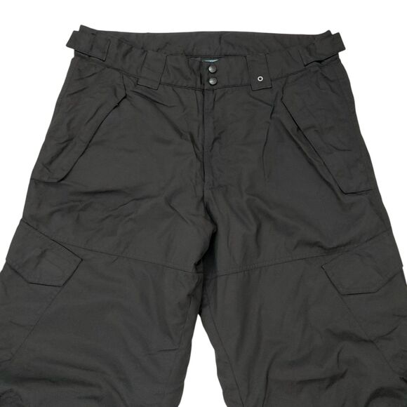 Polar Edge Snow Cargo Pants Mens XL Black Nylon Winter Insulated Snowboard - Picture 2 of 11